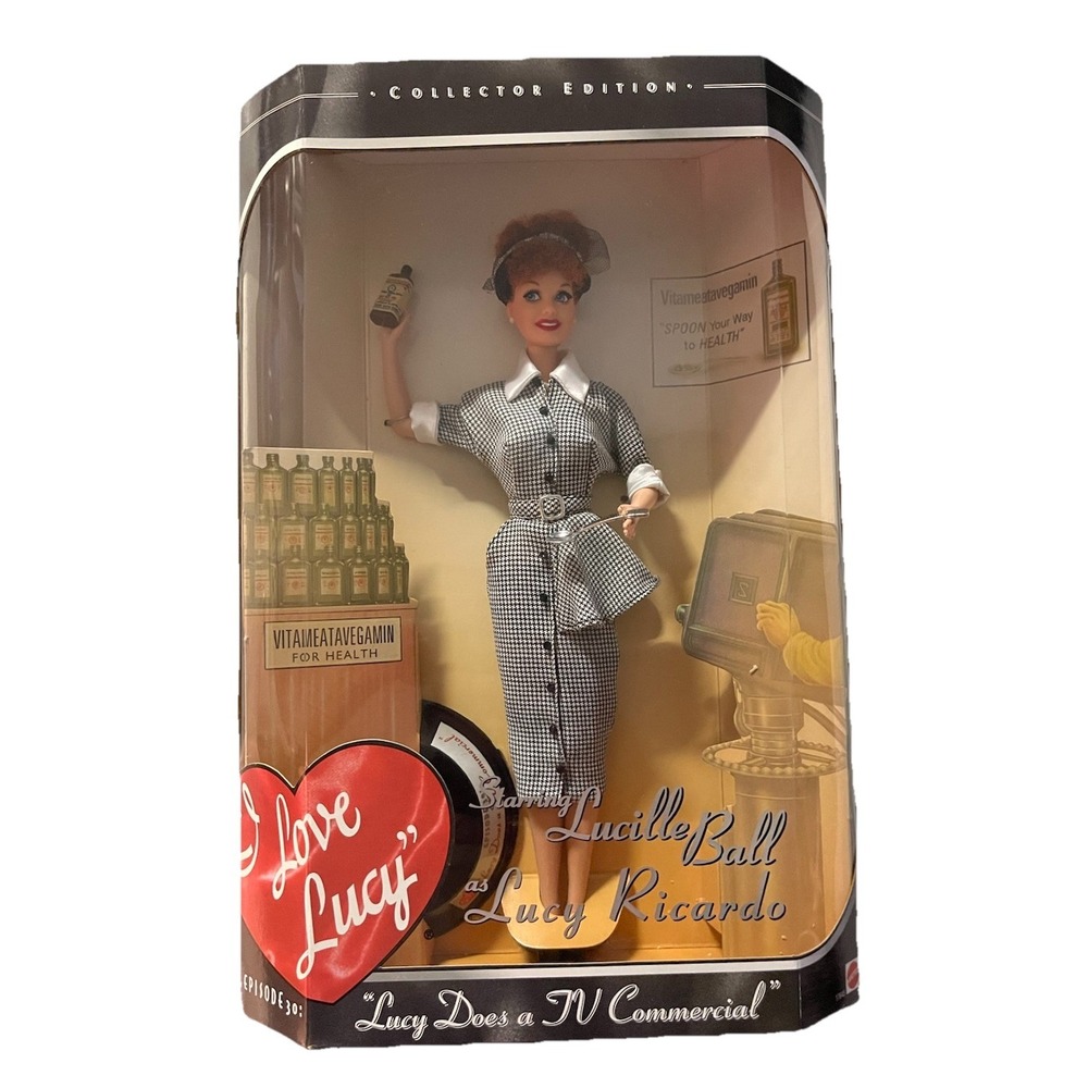 Mattel Barbie-I Love Lucy "Lucy Does A TV Commercial" Episode 30 Doll-1997-NIB‎
